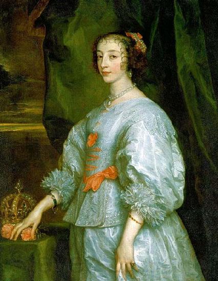 Anthony Van Dyck Queen Henrietta Maria, London 1632 France oil painting art